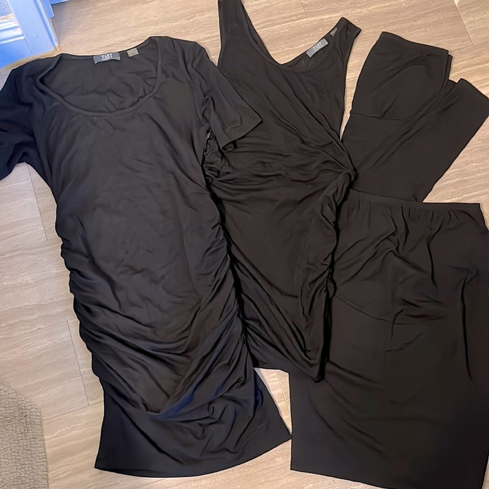 Tart 4-Piece Maternity Capsule Wardrobe in Black